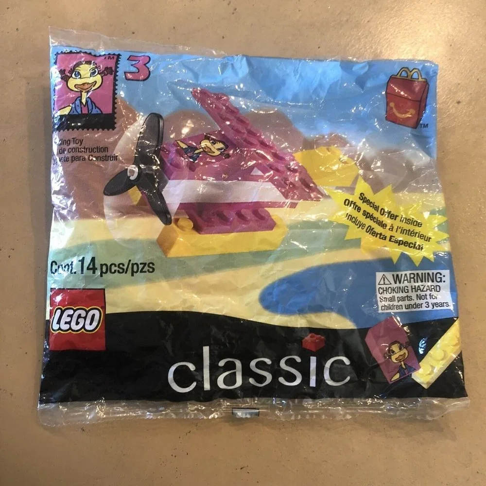 Vintage 1999 Mcdonalds Lego Classic Happy Meal Toy Birdie Eary Bird 14 Piece New